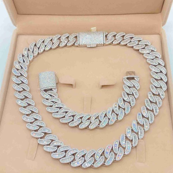 hip hop jewelry baguette diamond chain vvs moissanite fashion jewelry 925 sterling silver necklace
hip hop jewelry baguette diamond chain vvs moissanite fashion jewelry 925 sterling silver necklace