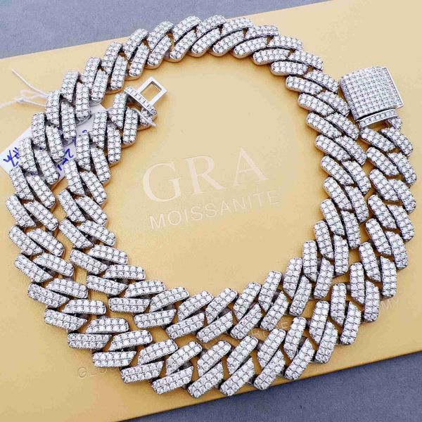 pass diamond tester s925 pure silver moissanite cuban chain 13.5mm wide cuban link chain necklace popular with hip hop rappers
pass diamond tester s925 pure silver moissanite cuban chain 13.5mm wide cuban link chain necklace popular with hip hop rappers
