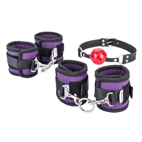 set toys sm bundled set handcuffs eye mask queen training tool appeal flirting products set props, Black;white
set toys sm bundled set handcuffs eye mask queen training tool appeal flirting products set props, Black;white