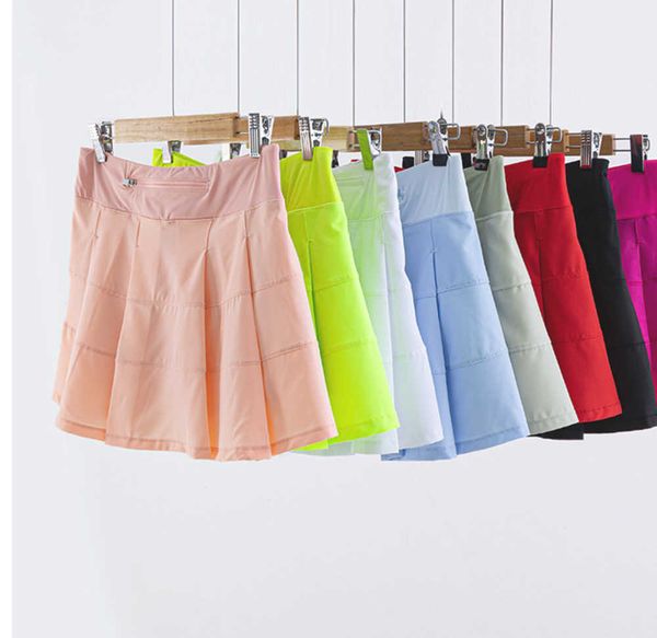 tennis skirts pleated yoga skirt gym clothes luluwomens running fitness golf pants shorts sports back waist pocket zipper supermes, Black
tennis skirts pleated yoga skirt gym clothes luluwomens running fitness golf pants shorts sports back waist pocket zipper supermes, Black