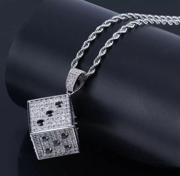 hip hop brass gold silver color iced out micro pave cz square dice pendant necklace charms for men8318616
hip hop brass gold silver color iced out micro pave cz square dice pendant necklace charms for men8318616