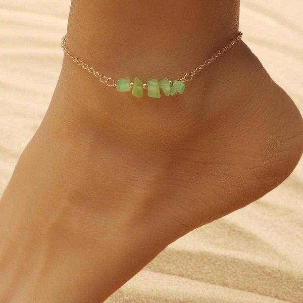 natural gravel anklet bohemian green stone pendant bracelet summer creative irregular foot ornaments, Red;blue
natural gravel anklet bohemian green stone pendant bracelet summer creative irregular foot ornaments, Red;blue