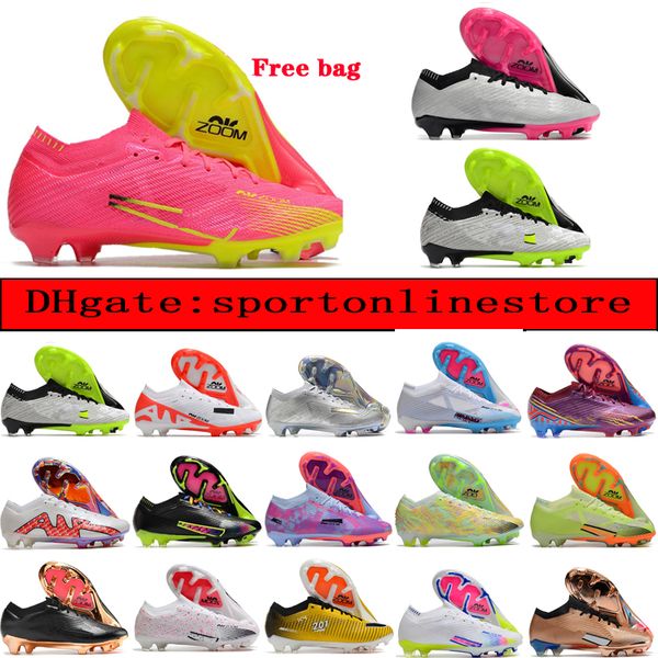 send with bag quality soccer boots zoom mercurial vapores 15 elite fg acc football shoes for mens soft leather outdoor ronaldo mbappe strong, Black
send with bag quality soccer boots zoom mercurial vapores 15 elite fg acc football shoes for mens soft leather outdoor ronaldo mbappe strong, Black