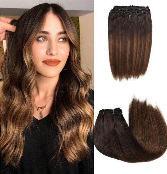 highlights clip in hair extensions 100 russian human hair balayage 2 fading to 4 skin weft clip on extensions 120g3510210, Black;brown
highlights clip in hair extensions 100 russian human hair balayage 2 fading to 4 skin weft clip on extensions 120g3510210, Black;brown
