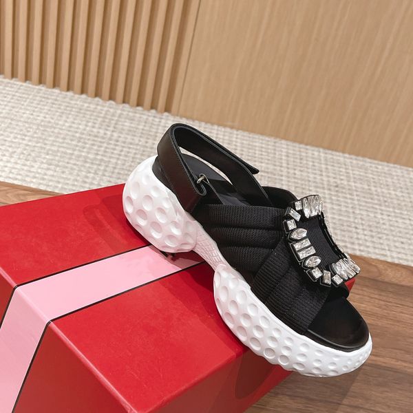 designer sandal women wide thick sandals platform sliders sandales hook loop nude sandles shoes classic brand beach casual woman flat velcro, Black
designer sandal women wide thick sandals platform sliders sandales hook loop nude sandles shoes classic brand beach casual woman flat velcro, Black