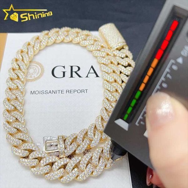 hip hop jewelry moissanite cuban necklace ice out 925 sterling silver moissanite cuban link chain 15mm
hip hop jewelry moissanite cuban necklace ice out 925 sterling silver moissanite cuban link chain 15mm