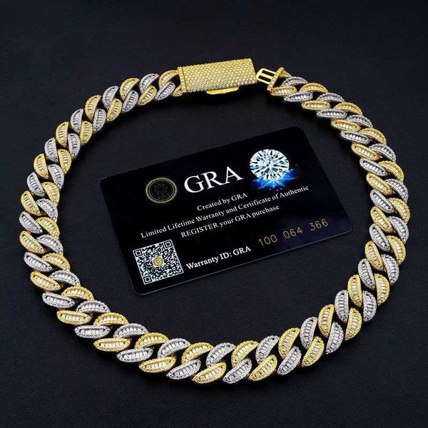 15mm moissanite iced out diamond gold plated chain necklace 925 sterling silver necklace miami cuban link chain
15mm moissanite iced out diamond gold plated chain necklace 925 sterling silver necklace miami cuban link chain