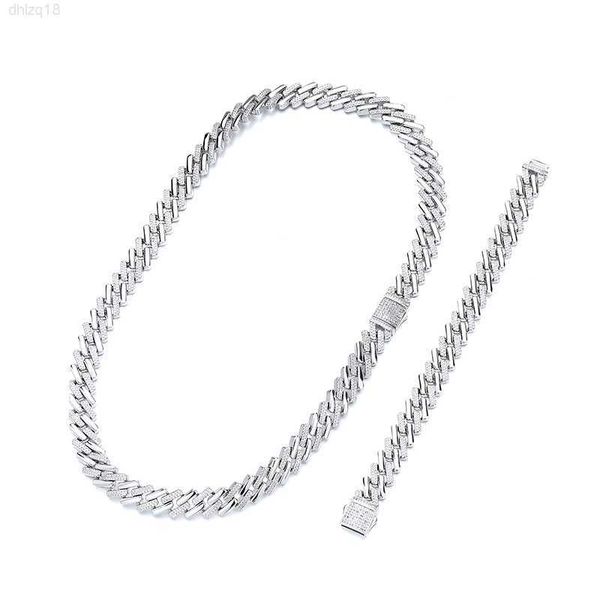 personality trend men's thick chain micro-encrusted diamond cuban necklace bracelet men's jewelry set, Silver
personality trend men's thick chain micro-encrusted diamond cuban necklace bracelet men's jewelry set, Silver