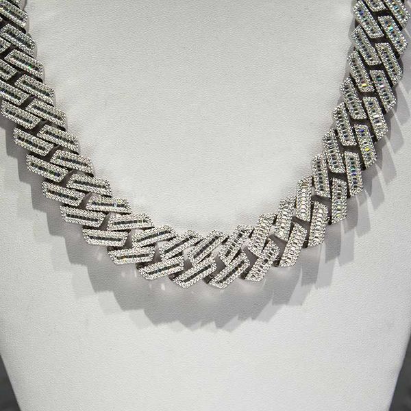 20mm luxury diamond hip hop jewelry 925 silver chains for men baguette cut moissanite necklace iced out cuban link chain
20mm luxury diamond hip hop jewelry 925 silver chains for men baguette cut moissanite necklace iced out cuban link chain