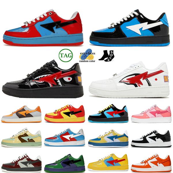 2023 fashion sk8 stas designer casual shoes sneakers sk8 stas camo combo pink green abc camos pastel blue patent leather m2 with socks platf, Black
2023 fashion sk8 stas designer casual shoes sneakers sk8 stas camo combo pink green abc camos pastel blue patent leather m2 with socks platf, Black