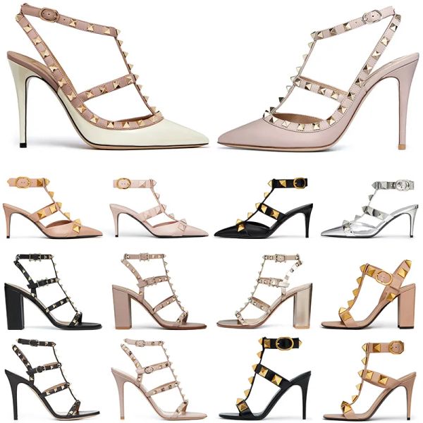 with box valentinoity designer vt sandal designer dress shoes women sneakers stud pump high heels pointed toes patent leathe qgc, Black
with box valentinoity designer vt sandal designer dress shoes women sneakers stud pump high heels pointed toes patent leathe qgc, Black