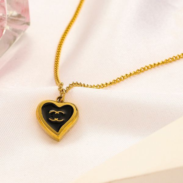 18k gold plated luxury designer necklace for women heart-shape pendant brand c-letter choker chain necklaces jewelry accessory never fade 20, Silver
18k gold plated luxury designer necklace for women heart-shape pendant brand c-letter choker chain necklaces jewelry accessory never fade 20, Silver