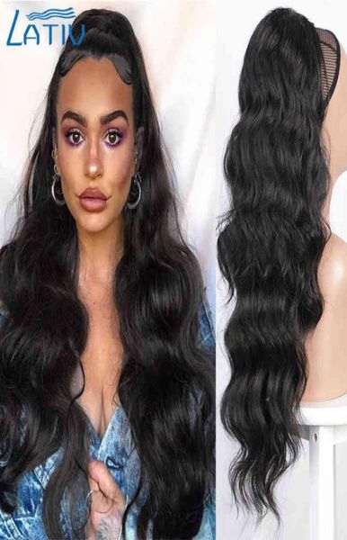 lativ synthetic black long wavy drawstring ponytail extension for women red and green color fake hair 2202088225044, Black;brown
lativ synthetic black long wavy drawstring ponytail extension for women red and green color fake hair 2202088225044, Black;brown
