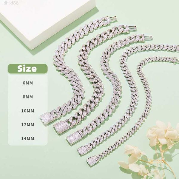 925 sterling silver single row moissanite diamond cuban chain necklace diamond prong flat miami gold cuban link chain bracelet
925 sterling silver single row moissanite diamond cuban chain necklace diamond prong flat miami gold cuban link chain bracelet
