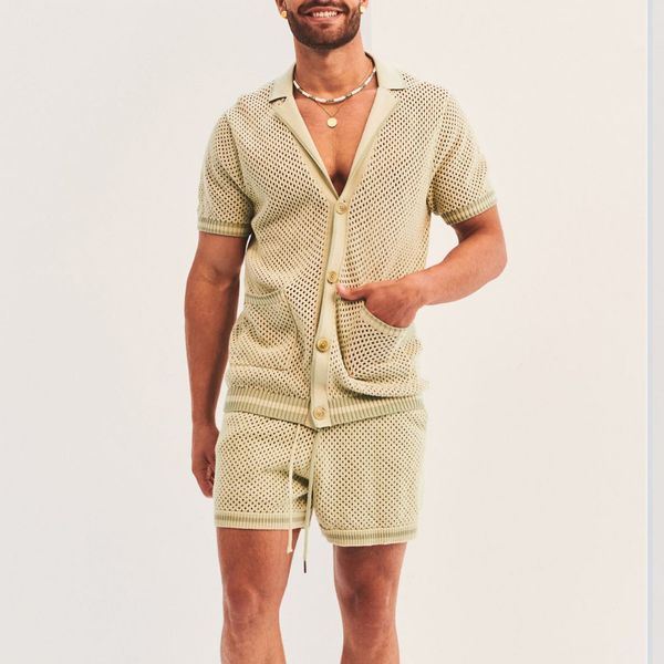 men's tracksuits men's set knitted short sleeve tank and shorts two piece sets casual sweatpants fashion male tracksuit ropa para, Gray
men's tracksuits men's set knitted short sleeve tank and shorts two piece sets casual sweatpants fashion male tracksuit ropa para, Gray