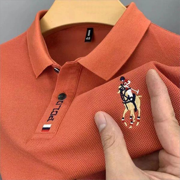 men's polos men's pure cotton embroidered polo shirt summer highend business leisure sports lapel shortsleeved tshi 230512, White;black
men's polos men's pure cotton embroidered polo shirt summer highend business leisure sports lapel shortsleeved tshi 230512, White;black