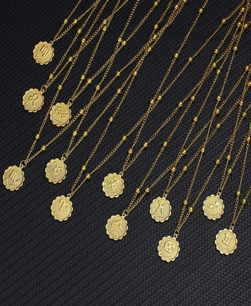 12 zodiac sign necklaces gold round coin pendant constellation necklace for women fashion jewelry birthday gift drop2046997, Silver
12 zodiac sign necklaces gold round coin pendant constellation necklace for women fashion jewelry birthday gift drop2046997, Silver