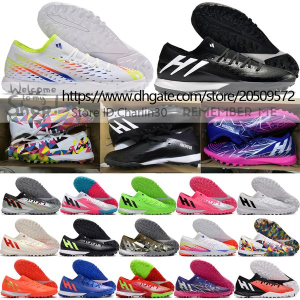send with bag quality soccer boots predator edge.3 tf turf low version football cleats for mens soft leather comfortable trainers lithe knit, Black
send with bag quality soccer boots predator edge.3 tf turf low version football cleats for mens soft leather comfortable trainers lithe knit, Black