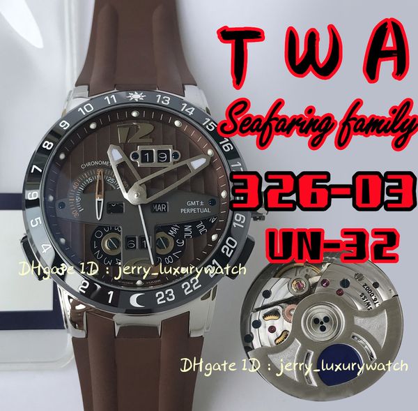twa 326-03 black toro perpetual calendar luxury men's watch un-32 automatic chain closing movement, 316l steel/ceramic rim/button/crown, Slivery;brown
twa 326-03 black toro perpetual calendar luxury men's watch un-32 automatic chain closing movement, 316l steel/ceramic rim/button/crown, Slivery;brown