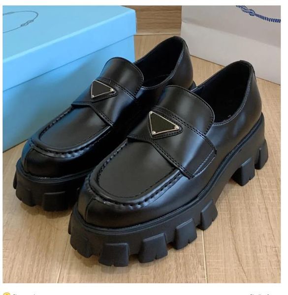 2023 designer chunky heel shoe classic matte round toed monolith loafers luxury women casual triangle logo black leather shoes
2023 designer chunky heel shoe classic matte round toed monolith loafers luxury women casual triangle logo black leather shoes