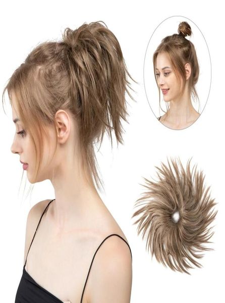 fake hair messy bun chignon elastic flexible band scrunchy scrunchie curly hairpiece synthetic extenion afro7786959, Black;brown
fake hair messy bun chignon elastic flexible band scrunchy scrunchie curly hairpiece synthetic extenion afro7786959, Black;brown