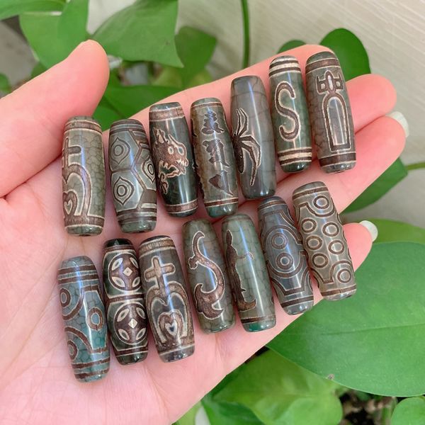 other jewelry sets 1pc 30mm vintage grey green stone ruyi dragon natural tibetan dzi agates beads prayer buddha reiki healing agat 230512, Silver
other jewelry sets 1pc 30mm vintage grey green stone ruyi dragon natural tibetan dzi agates beads prayer buddha reiki healing agat 230512, Silver