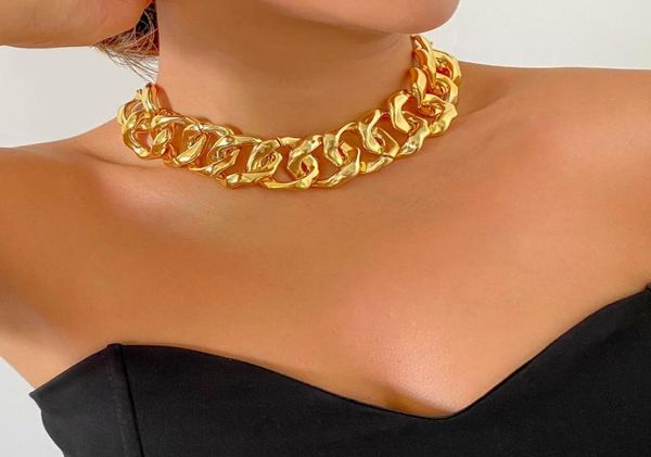 chokers punk statement chunky metal clavicle chain choker necklace for women gold color simple thick banquet party gift jewelry5022457, Golden;silver
chokers punk statement chunky metal clavicle chain choker necklace for women gold color simple thick banquet party gift jewelry5022457, Golden;silver