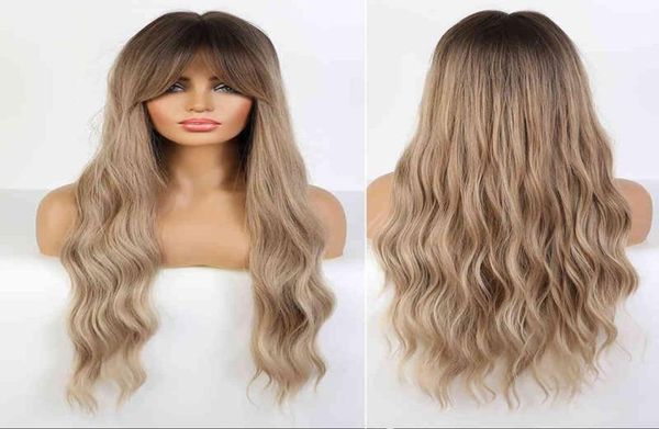 hair emmor synthetic long wavy with bangs for women cosplay natural ombre brown light blonde high temperature fiber 2203012935917, Black;brown
hair emmor synthetic long wavy with bangs for women cosplay natural ombre brown light blonde high temperature fiber 2203012935917, Black;brown