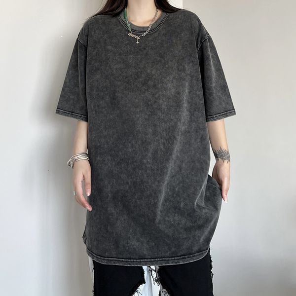 women's t-shirt summer hip hop harajuku women men fashion streetwear black wash distresses short sleeve oversized t shirts grunge 2305, White
women's t-shirt summer hip hop harajuku women men fashion streetwear black wash distresses short sleeve oversized t shirts grunge 2305, White