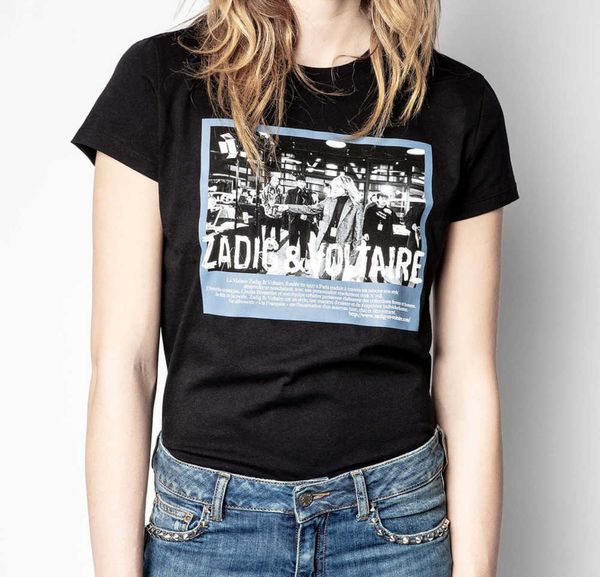zadig voltaire summer cotton new women designer t shirt figure p printed short sleeve fashion, White
zadig voltaire summer cotton new women designer t shirt figure p printed short sleeve fashion, White
