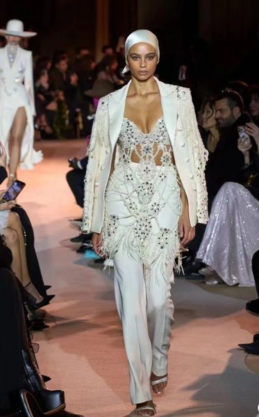 evening dress yusuf al jasmi white openwork suit jacket tassel trousers zuhair muradkin kardashian kelly jenner, Black;pink
evening dress yusuf al jasmi white openwork suit jacket tassel trousers zuhair muradkin kardashian kelly jenner, Black;pink
