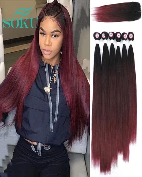 synthetic lace closure weaving bundles hair ombre dark red color weave bundles soku nature straight hair extensions 6 bundles 22022535597, Black;brown
synthetic lace closure weaving bundles hair ombre dark red color weave bundles soku nature straight hair extensions 6 bundles 22022535597, Black;brown