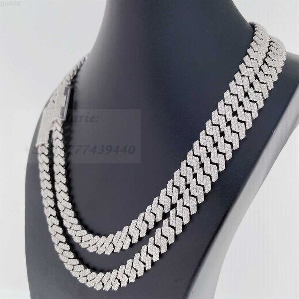 10mm width 2row diamond iced out cuban link chain s925 vvs moissanite cuban link chain factory price, Silver
10mm width 2row diamond iced out cuban link chain s925 vvs moissanite cuban link chain factory price, Silver