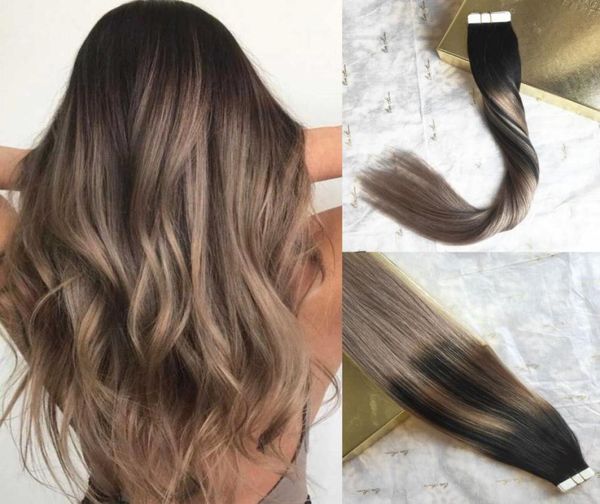 luxury quality virgin remy human hair tape in extensions balayage highlights black with ash blonde invisiable glue tape on hair ex3481954
luxury quality virgin remy human hair tape in extensions balayage highlights black with ash blonde invisiable glue tape on hair ex3481954
