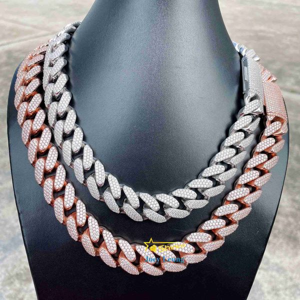 rapper jewelry 18mm round edge vvs moissanite diamond solid iced out 925 silver cuban link chain necklace hip hop
rapper jewelry 18mm round edge vvs moissanite diamond solid iced out 925 silver cuban link chain necklace hip hop