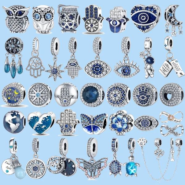 925 sterling silver charms for pandora jewelry beads color evil eye owl air balloon blue bead pendant original beads, Black
925 sterling silver charms for pandora jewelry beads color evil eye owl air balloon blue bead pendant original beads, Black