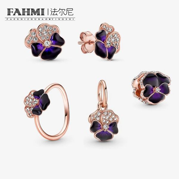 2023 spring new rose gold dark purple pansy charm ring necklace earrings women charm jewelry set of jewelry for women jewellery, Silver
2023 spring new rose gold dark purple pansy charm ring necklace earrings women charm jewelry set of jewelry for women jewellery, Silver