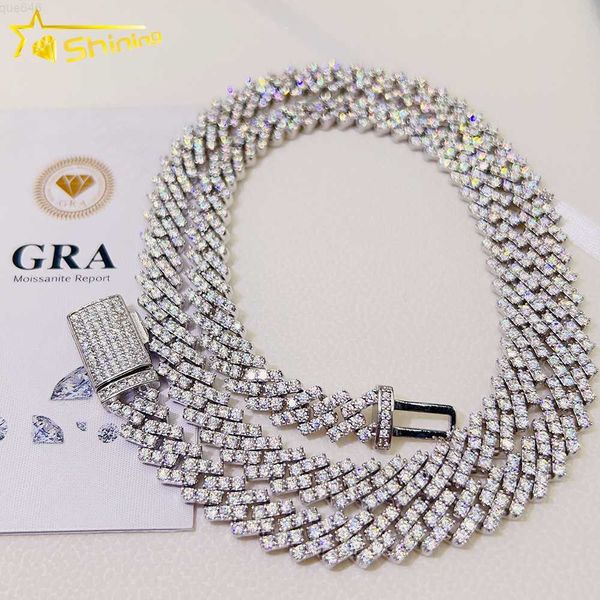 hip hop jewelry 13mm cuban chain necklace gold plated iced out d moissanite diamond cuban link, Silver
hip hop jewelry 13mm cuban chain necklace gold plated iced out d moissanite diamond cuban link, Silver