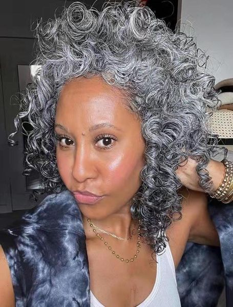 new arrival grey ponytail hair piece women silver gray human ponytails drawstring clip in naturally curly extension hairpiece 120g4313385, Black
new arrival grey ponytail hair piece women silver gray human ponytails drawstring clip in naturally curly extension hairpiece 120g4313385, Black