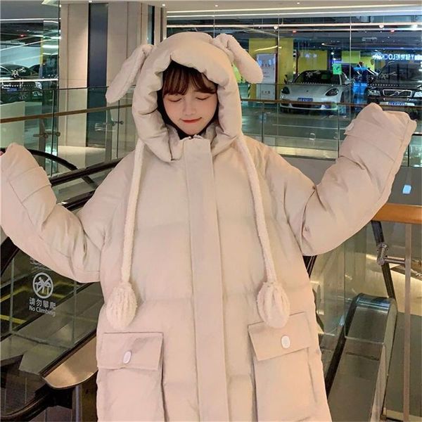 leather winter ears move winter jacket small fresh design sense cute girl cotton coat thick loose longsleeved winter coats, Black
leather winter ears move winter jacket small fresh design sense cute girl cotton coat thick loose longsleeved winter coats, Black