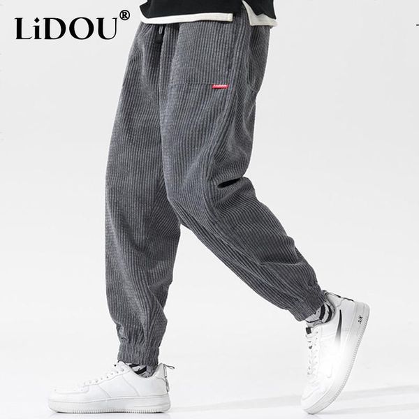 pants autumn winter new casual loose corduroy solid color harem pants man pockets all match fashion male trousers streetwear clothes, Black
pants autumn winter new casual loose corduroy solid color harem pants man pockets all match fashion male trousers streetwear clothes, Black