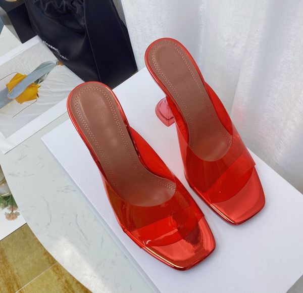 summer luxury women shoes sandals scolto clear pvc open toe 95mm mules glass slipper sculptural heel with box, Black
summer luxury women shoes sandals scolto clear pvc open toe 95mm mules glass slipper sculptural heel with box, Black
