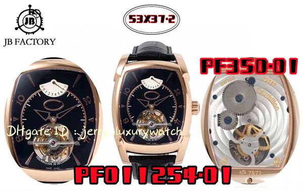 jb / ys tourbillon pf011254.01 luxury men's watch pf350.01 mechanical movement, kinetic energy storage 60 hours, 53x37.2mm wine barrel, Slivery;brown
jb / ys tourbillon pf011254.01 luxury men's watch pf350.01 mechanical movement, kinetic energy storage 60 hours, 53x37.2mm wine barrel, Slivery;brown