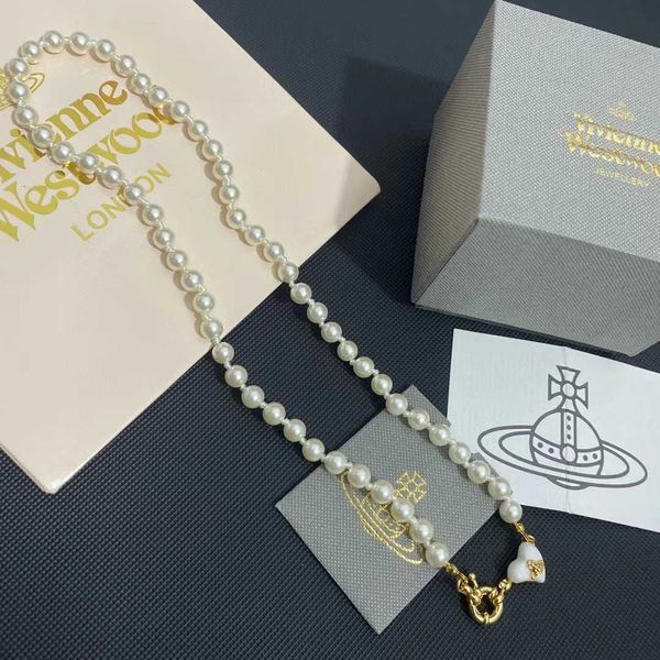 2023 micro anxi empress dowager saturn pearl necklace women's design sense small and luxury collar chain, Black
2023 micro anxi empress dowager saturn pearl necklace women's design sense small and luxury collar chain, Black