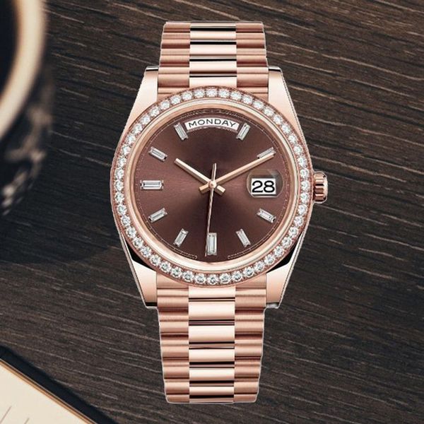 fashion watch mens womens watches watches mechanical movement 904l stainless steel bracelet diamond bezel luminous waterproof ladies automat, Slivery;brown
fashion watch mens womens watches watches mechanical movement 904l stainless steel bracelet diamond bezel luminous waterproof ladies automat, Slivery;brown