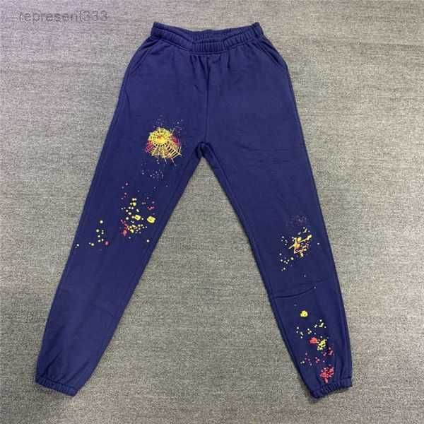 men's pants blue spider 555 young thug men sweatpants spider web pattern joggers drawstring trousers quf3, Black
men's pants blue spider 555 young thug men sweatpants spider web pattern joggers drawstring trousers quf3, Black
