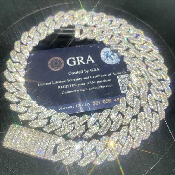 15mm fine hip hop jewelry baguette diamond men necklace sterling silver fully vvs luxury moissanite baguette cuban link chain
15mm fine hip hop jewelry baguette diamond men necklace sterling silver fully vvs luxury moissanite baguette cuban link chain