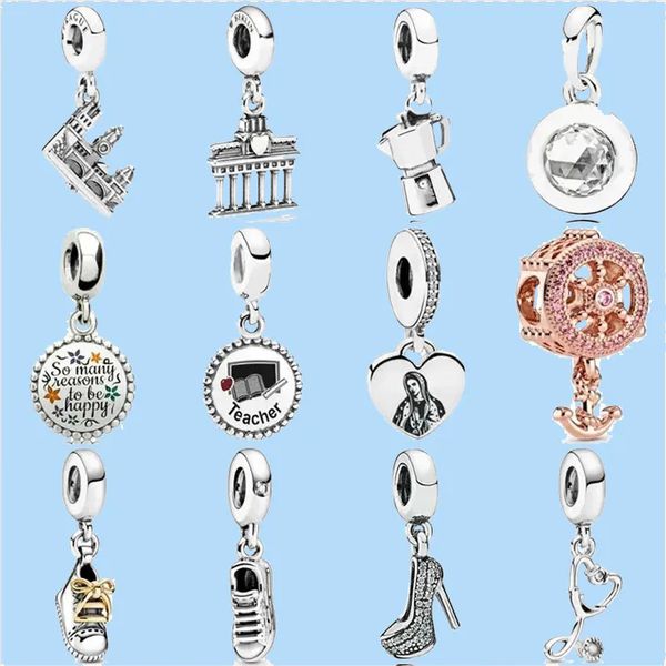 925 charm beads accessories fit pandora charms jewelry gift charles bridge prague teacher coffee lovers sneaker shoe pendant, Black
925 charm beads accessories fit pandora charms jewelry gift charles bridge prague teacher coffee lovers sneaker shoe pendant, Black