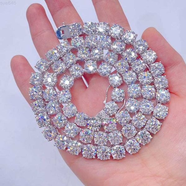 sterling silver white gold 8mm diamond tennis chain hip hop men moissanite jewelry
sterling silver white gold 8mm diamond tennis chain hip hop men moissanite jewelry