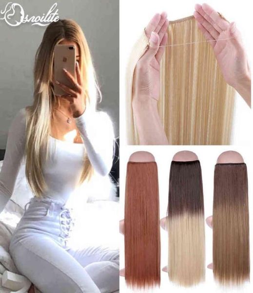 snoilite 20inches synthetic natural hair invisible wire in hair extensions no clip with secrect line easy attach hairpiece 2202083308859, Black;brown
snoilite 20inches synthetic natural hair invisible wire in hair extensions no clip with secrect line easy attach hairpiece 2202083308859, Black;brown
